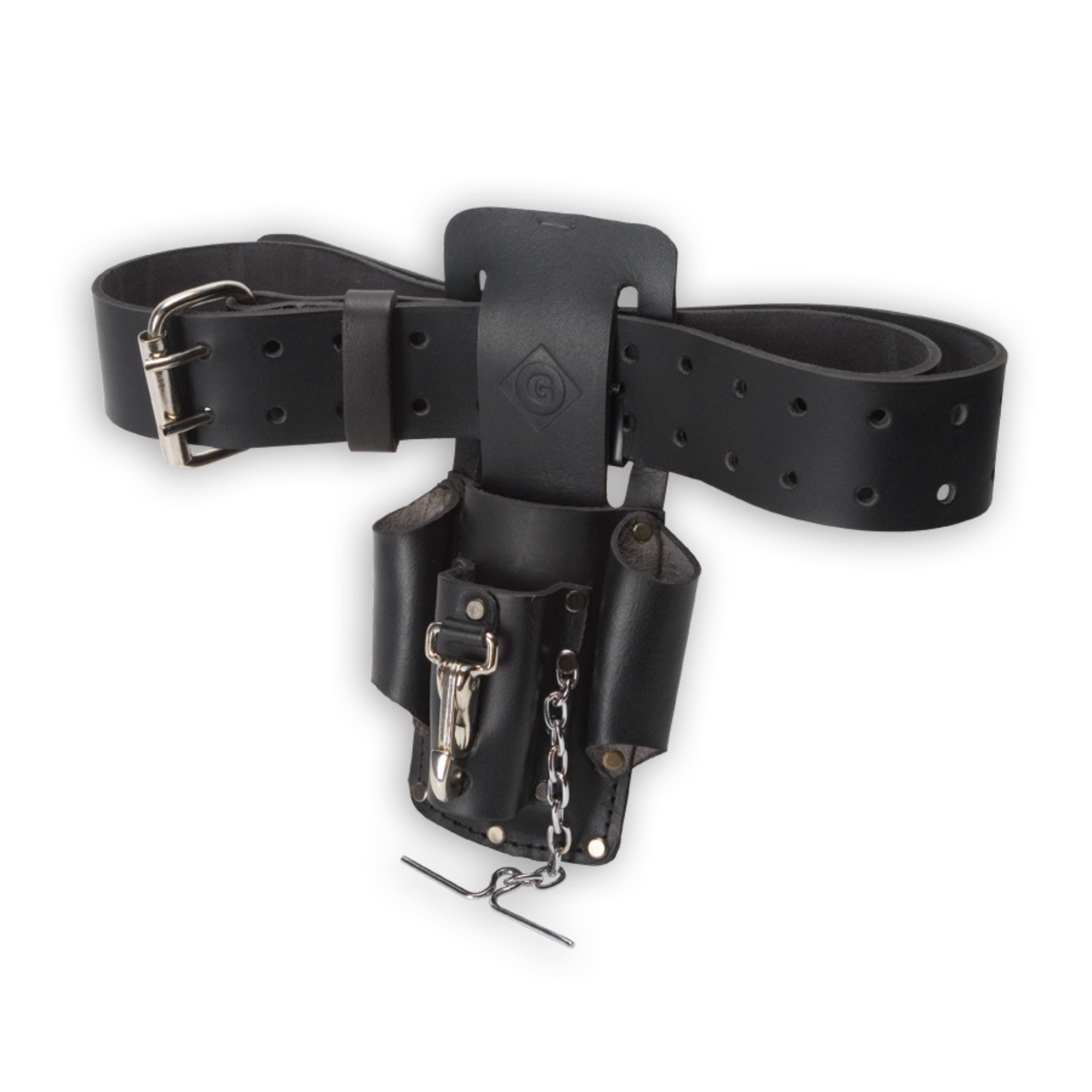 Greenlee 0258-14 Heavy-Duty 4-Pocket Leather Pouch from GME Supply